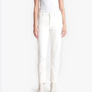 NWT 🤍 Mother White Jeans | Tomcat Ankle Jeans in Cream Puffs